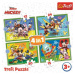 Trefl Puzzle Mickeyho klubík: S přáteli 4v1 (12,15,20,24 dílků)