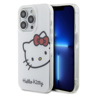 Pouzdro Hello Kitty IML Head Logo zadní kryt pro Apple iPhone 15 PRO MAX White