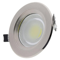 LED COB Stropní svítidlo kruhové Inox