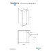 HOPA Obdélníkový sprchový kout PIXA BLACK Rozměr A 100 cm, Rozměr B 80 cm, Směr zavírání Pravé (