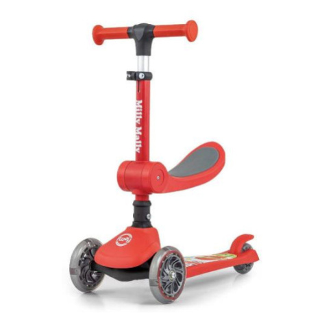 Milly Mally Dětská tříkolka - koloběžka Fuzzy Red - červená