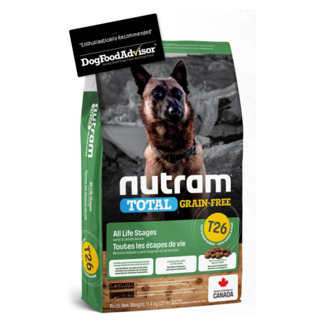 Nutram Total Dog Lamb/Lentils Grain-free T26 - 11,4kg