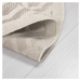 Flair Rugs koberce Kusový koberec Piatto Mondo Natural kruh – na ven i na doma - 160x160 (průměr