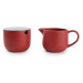 Cukřenka a konvička na mléko červená CAFE keramikaS&P