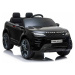 Elektrické autíčko Range Rover Evoque, Jednomístné, černé, Kožená sedadla, MP3