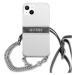 Guess GUHCP13SKC4GBSI hard silikonové pouzdro iPhone 13 Mini 5.4" transparent 4G Grey Strap Silv