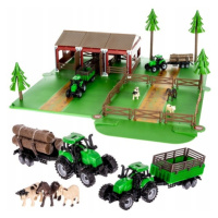 Farma Usedlost Zvířátka Zvířata Traktor Přívěs Figurky Kráva Kůň