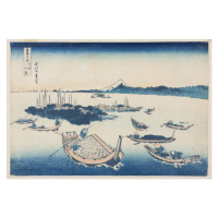 Obrazová reprodukce Tsukuda-jima, Hokusai, Katsushika, 40 × 26.7 cm