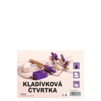 Čtvrtka kladívková bílá A3, 250 g/m2 - 10 ks