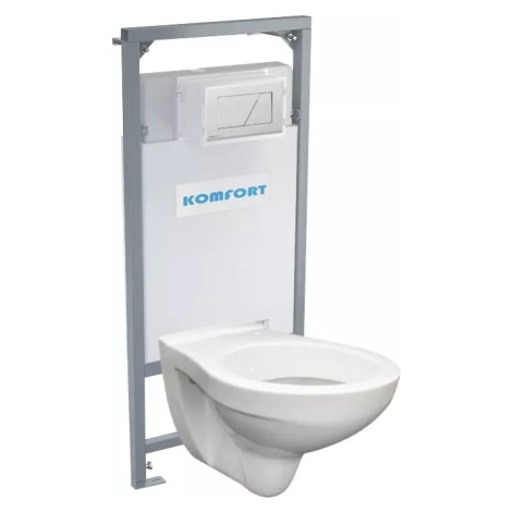 Alcadrain podomítkový set pro komfort C201 +tlačítko +WC mísa závěsná