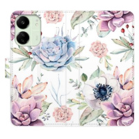 iSaprio flip pouzdro Succulents Pattern pro Xiaomi Redmi 13C