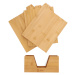 Sada 3 kusů prkének BAMBOU se stojanem z bambusového dřeva 24x11 cm 816432 Homla