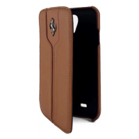 Pouzdro Ferrari - Samsung Galaxy S4 Monte Carlo Booklet Case - Brown (FEMTFLBKS4KA)