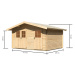 Dřevěný domek KARIBU LAGOR 1 (44982) natur LG1782