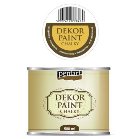 Pentart Křídová a dekorační barva PENTART 500 ml MANDARINKA