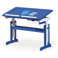 Rostoucí psací stůl Halmar Paco 109x55x63-88 cm modrobílý