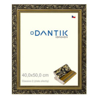 DANTIK rámeček 40 × 50, Claico 2 zlato ořechy sklo čiré