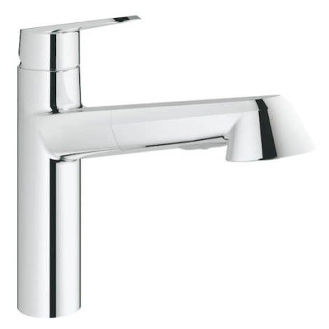 Dřezová baterie GROHE Eurodisc s vytahovací sprškou chrom 32257002