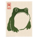 Plakát, Obraz - Japanese Grumpy Toad, 45 × 60 cm