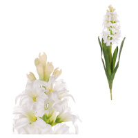 Umělý hyacint bílá, 44 cm