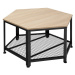 tectake 404225 konferenční stolek norwich 86,5x75x46,5cm - Industriální dřevo tmavé, rustikální 