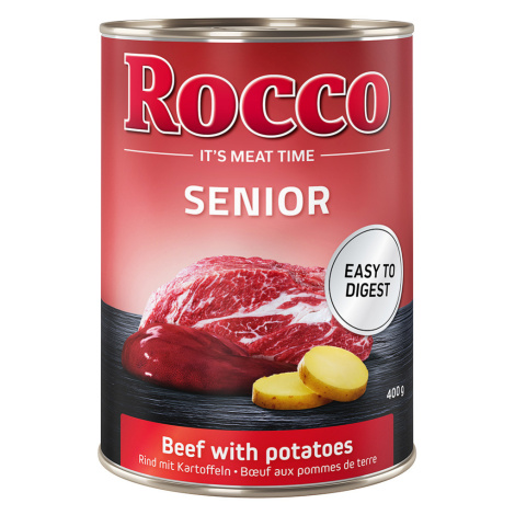 Rocco Senior 24 x 400 g - hovězí & brambory