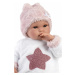 Llorens 63648 NEW BORN - realistická panenka miminko se zvuky a měkkým látkovým tělem - 36