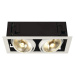 SLV BIG WHITE KADUX 2, vestavné svítidlo, dvě žárovky, QPAR111, obdélníkové, bílé matné, max. 15