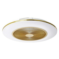 Brilagi - LED Stmívatelné svítidlo s ventilátorem AURA LED / 38 W / 230V zlatá + DO