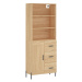 vidaXL Skříň highboard dub sonoma 69,5 x 34 x 180 cm kompozitní dřevo