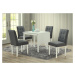 Pohodlná jídelní čalouněná židle v šedé barvě KN425