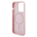 Zadní kryt Guess PU G Cube MagSafe pro Apple iPhone 15 Pro, růžová