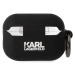 Silikové pouzdro Karl Lagerfeld 3D Logo NFT Karl pro Airpods Pro2, black