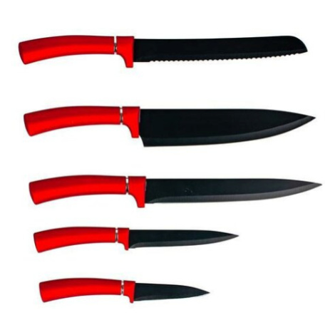 Červené kuchyňské nože