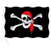 Rappa vlajka pirátská 90 x150 cm