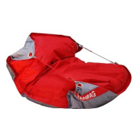 BeanBag Sedací vak 189×140 duo scarlet rose - gray