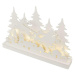 EMOS LED dekorace dřevěná – vánoční vesnička, 31 cm, 2x AA, vnitřní, teplá bílá, časovač DCWW30