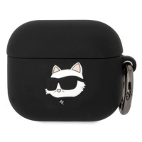 Karl Lagerfeld 3D Logo NFT Choupette Head Silikonové Pouzdro pro Airpods 3 Black