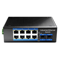 CUDY 8-Port Gigabit Industrial PoE Switch with 2 Gigabit SFP Port