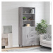 vidaXL Skříň highboard šedá sonoma 69,5 x 34 x 180 cm kompozitní dřevo