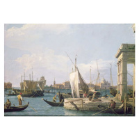 Obrazová reprodukce The Punta della Dogana, 1730, (1697-1768) Canaletto, 40 × 30 cm