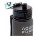Zdravá láhev na vodu Aqua Pure 400ml černo-šedá