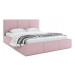 BMS Manželská postel HAILEY 3 | bez matrace 160 x 200 cm Barva: Růžová