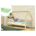 Benlemi Domečková postel SAFE 3v1 se zábranou 90x200 cm + matrace ADAPTIC Zvolte barvu: Béžová, 