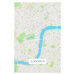 Mapa London color, 26.7 × 40 cm