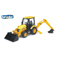 BRUDER - 02427 Traktor JCB Midi CX s čelním nakladačem a rypadlem