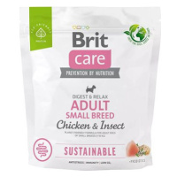 Brit Care Dog Sustainable s kuřecím a hmyzem Adult Small Breed 1 kg