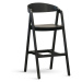 Barová židle Stima GURU EMPIRE — masiv buk, černá