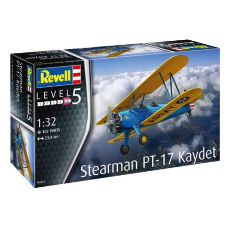 Plastic ModelKit letadlo 03837 - Stearman PT-17 Kaydet (1:32) Revell