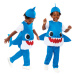 Amscan Dětský kostým pro nejmenší - Baby Shark modrý Velikost nejmenší: 24 - 36 měsíců
